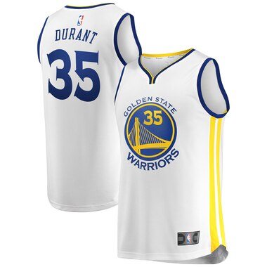 Fanatics Branded Kevin Durant Golden State Warriors White Fast Break Replica Jersey - Association Edition