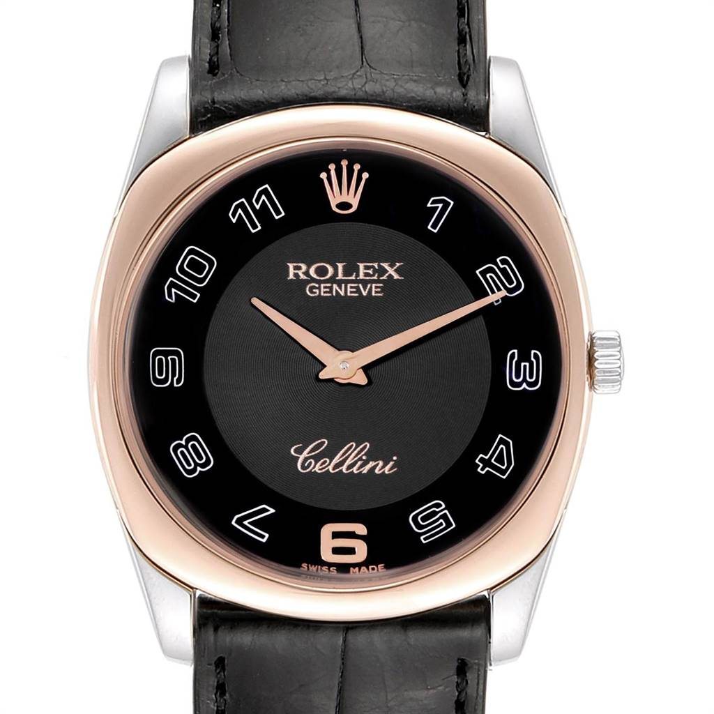 Image of Rolex Cellini Danaos White Rose Gold Mens Watch 4233 Box Papers