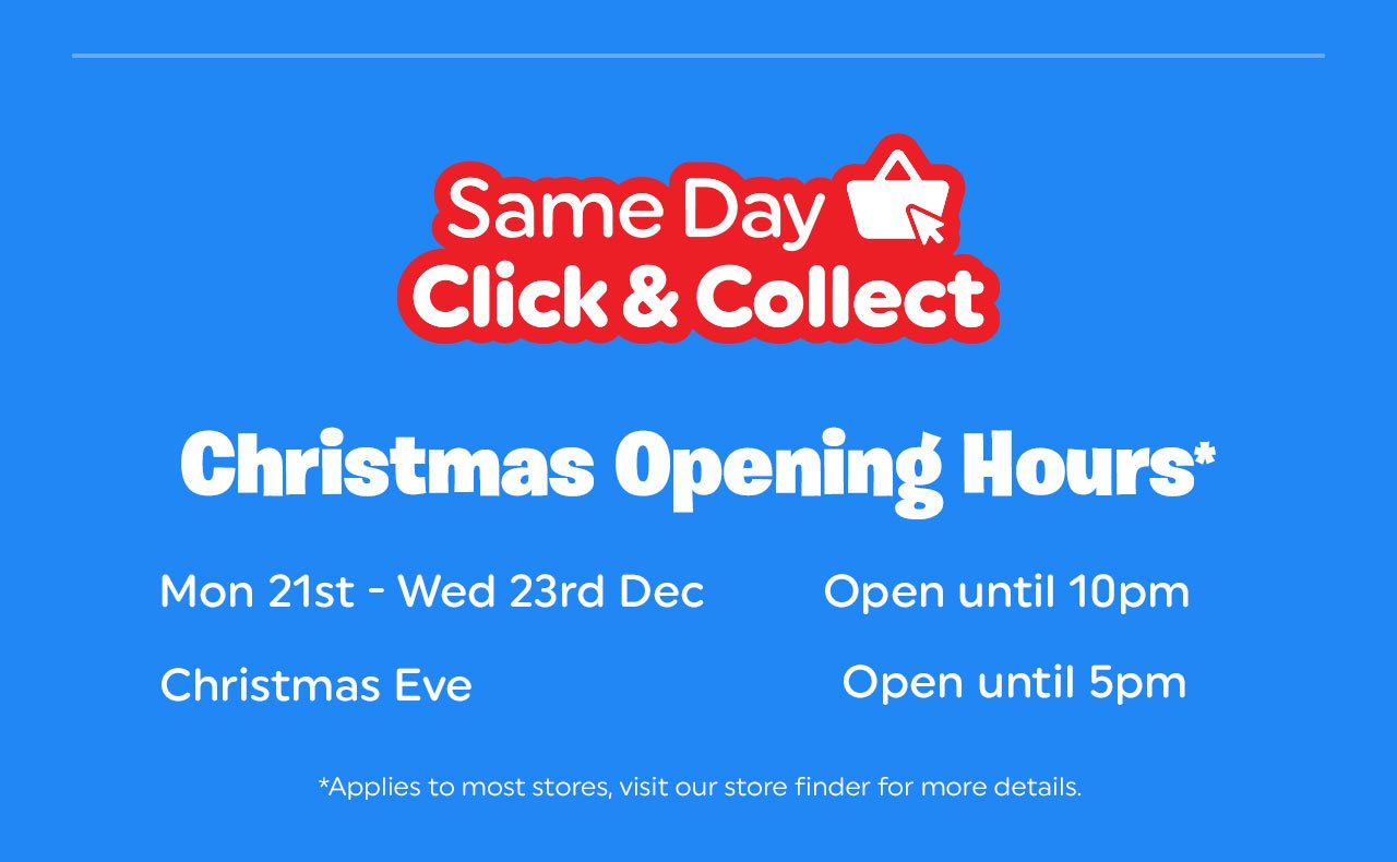 Same Day Click & Collect Available