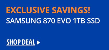 Exclusive Savings! SAMSUNG 870 EVO 1TB SSD