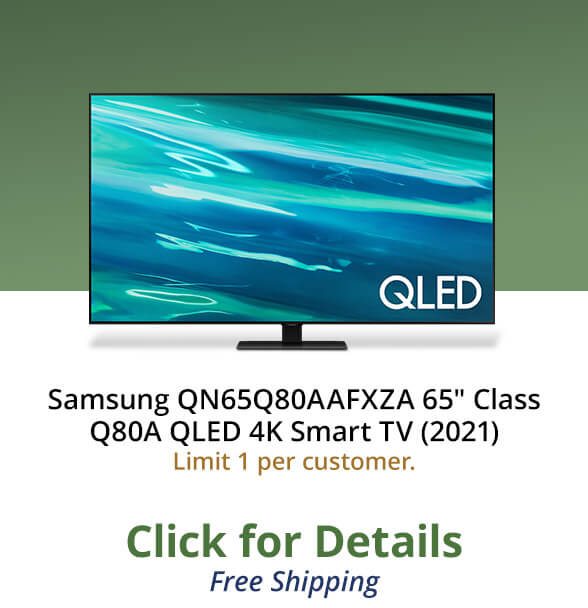 Samsung QN65Q80AAFXZA 65" Class Q80A QLED 4K Smart TV (2021)