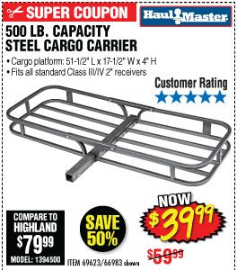 View 500 lbs. Steel Cargo Carrier