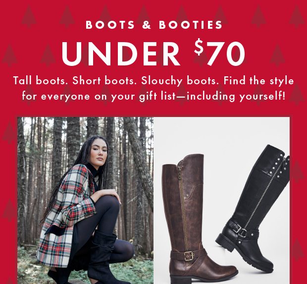 BOOTS & BOOTIES UNDER $70