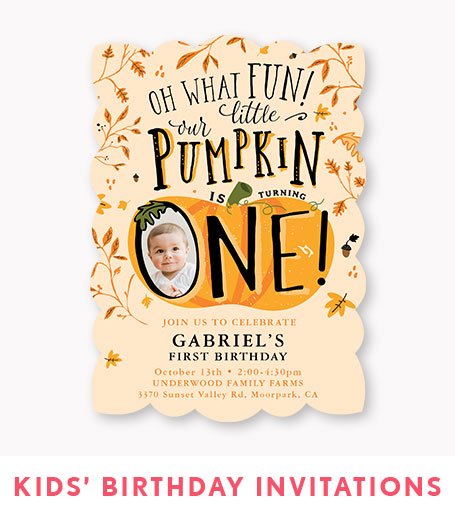 KID'S BIRTHDAY INIVITATIONS