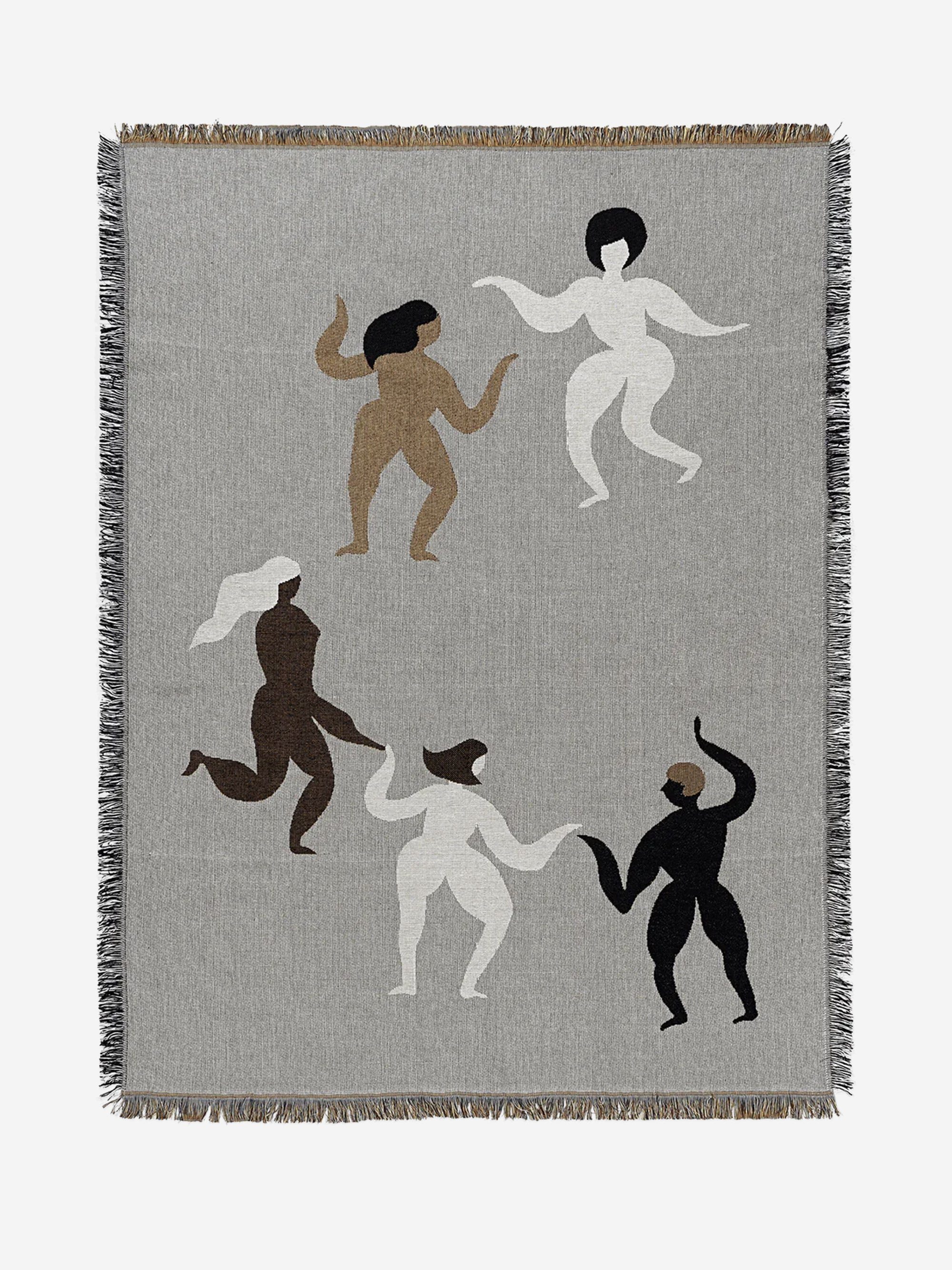 Image of ferm LIVING Free Tapestry Blanket - Multi