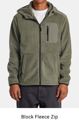 Block Fleece Zip