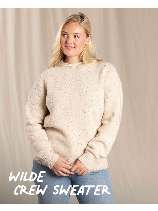 Men's Wilde Crew Sweater can be worn on women too!