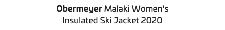 Obermeyer Malaki Womens Insulated Ski Jacket 2020 - Title