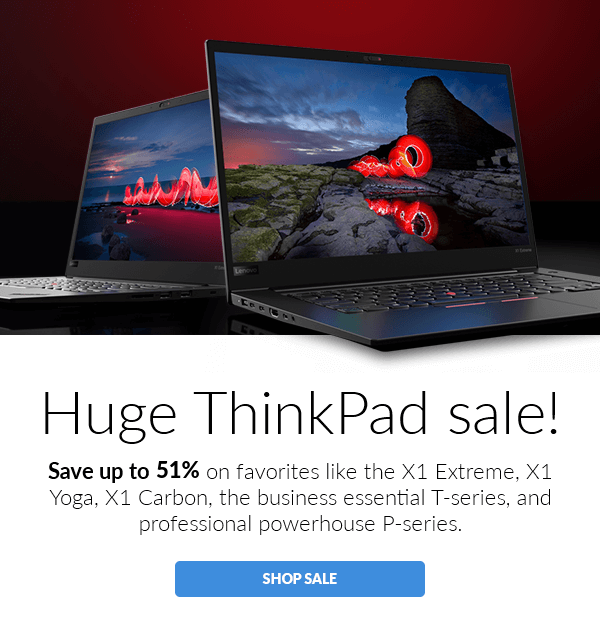 Huge ThinkPad sale!