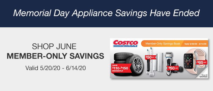 Memorial Day Appliance Savings 