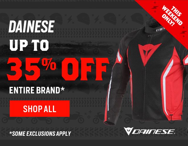 Dainese Up to 25% Off Entire Brand* excludes D-Air