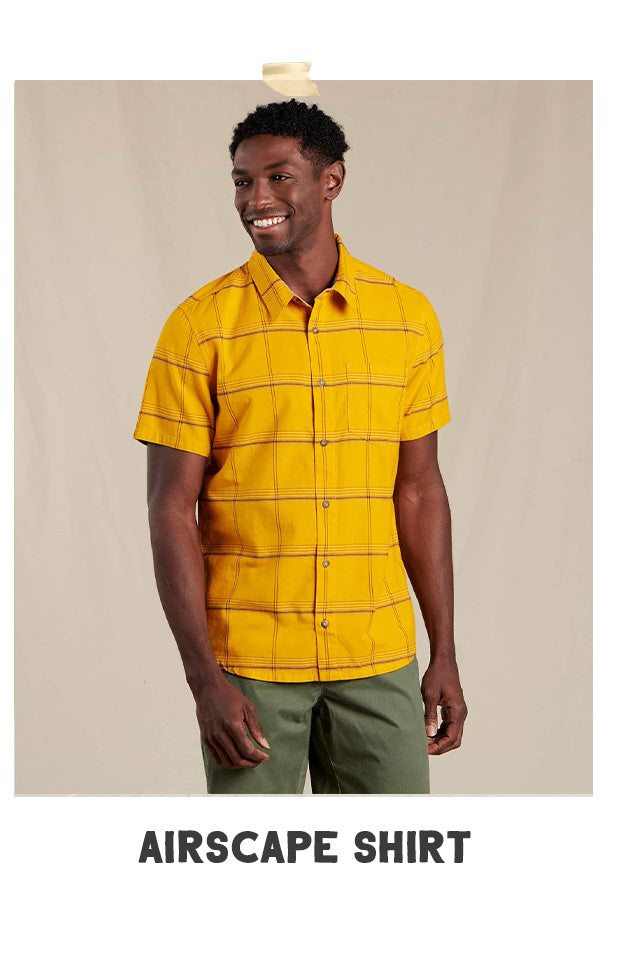 Men's Airscape Short Sleeve Shirt in Gooseberry