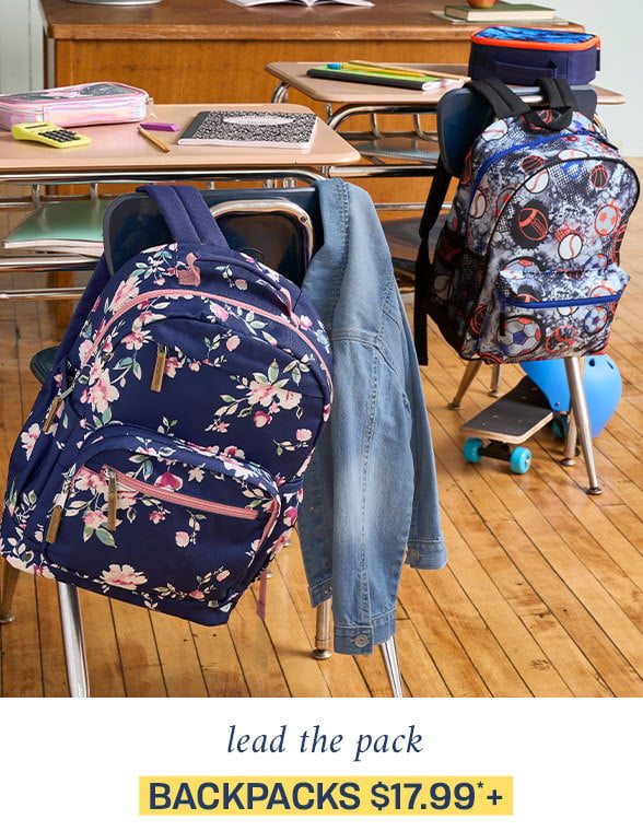 $17.99 & Up Backpacks