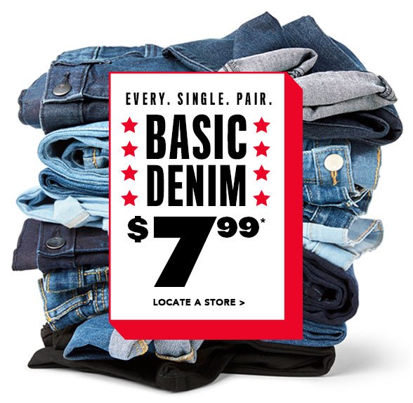 All Basic Denim $7.99