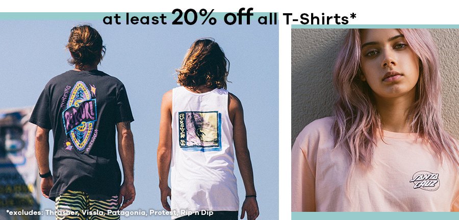 At Least 20% Off All T-Shirts