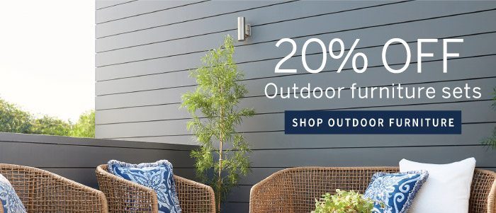 20% Off Outdoor furniture sets