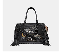 image of black dreamer bag with moon sign