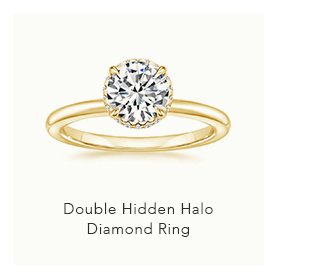 Double Hidden Halo Diamond Ring