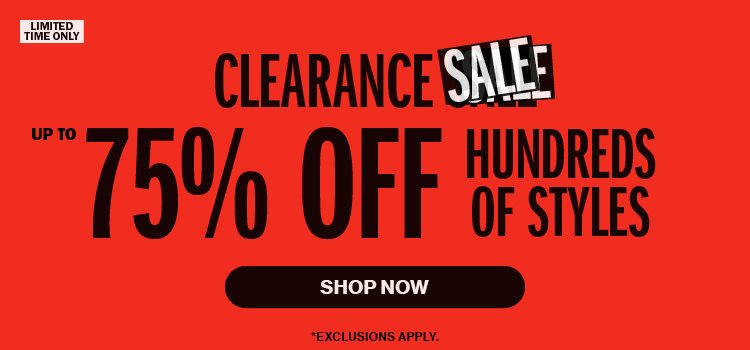 Up to 75% off clearance | Shop Now