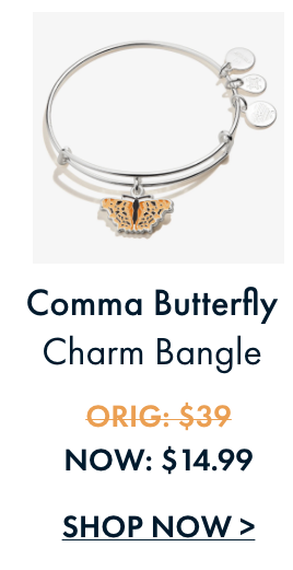 Comma Butterfly Charm Bangle | $23.40