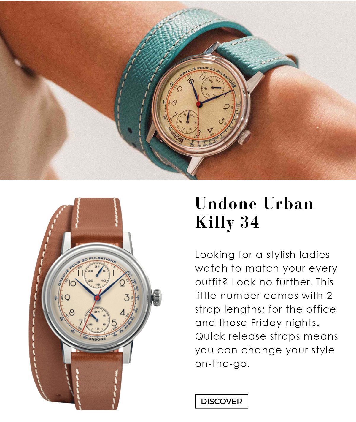 STAFF PICK We re wrapped up in the latest UNDONE Watches