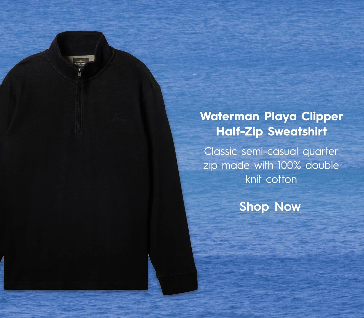 Waterman Playa Clipper Half-Zip Sweatshirt