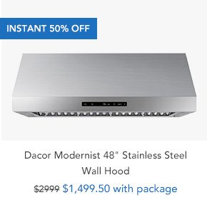 Shop Dacor Modernist 48 Stainless Steel Wall Hood