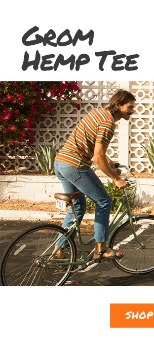 Shop Men's Grom Hemp Tee - Coconut Shell