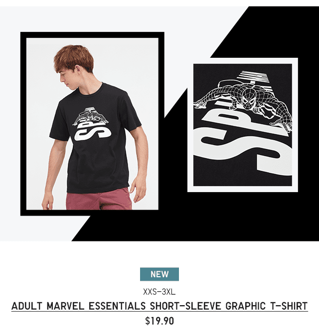 PDP4 - ADULT MARVEL ESSENTIALS SHORT-SLEEVE GRAPHIC T-SHIRT