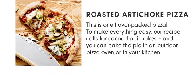 ROASTED ARTICHOKE PIZZA