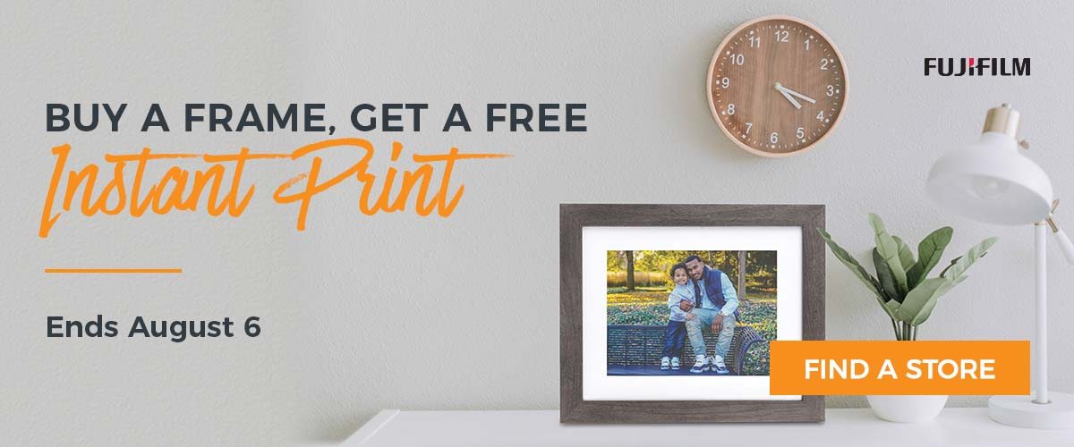 Buy a Frame, Get a Free Instant Print! Ends August 6