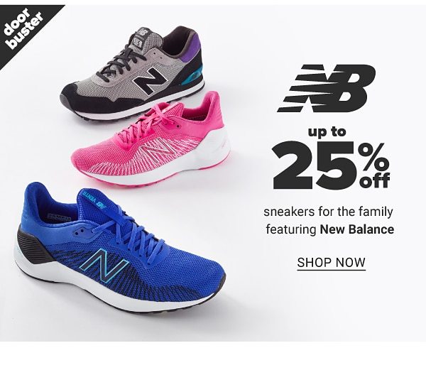 Up to 25% Off Sneakers for the Family feat. New balance - Shop Now