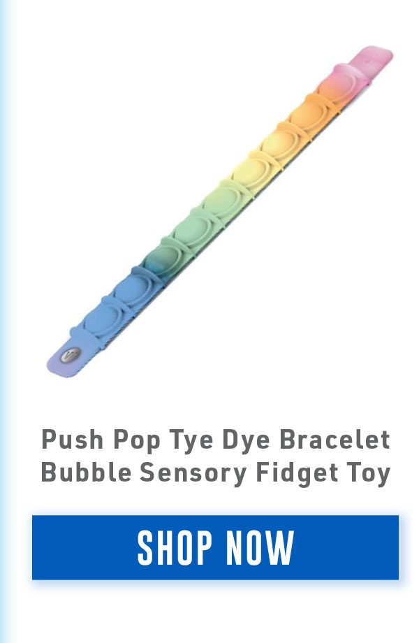 Push Pop Tye Dye Bracelet Bubble Sensory Fidget Toy