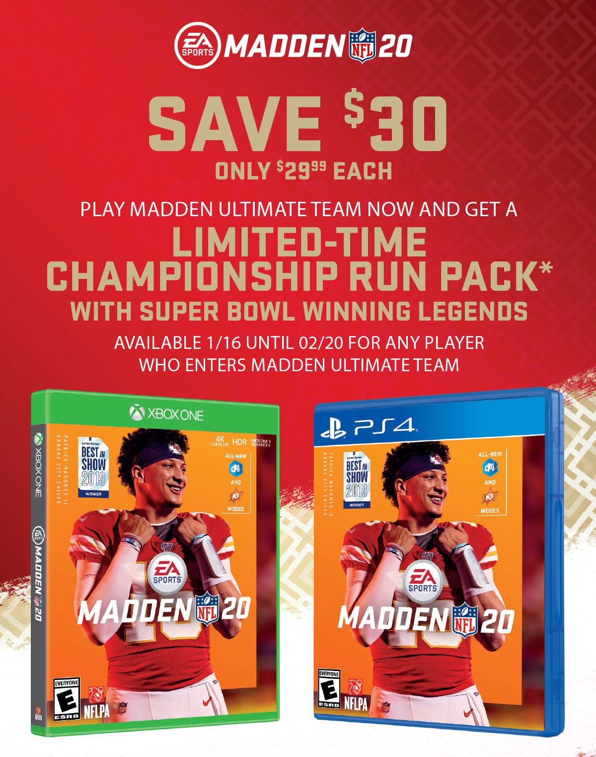 Save $30 on Madden NFL 20