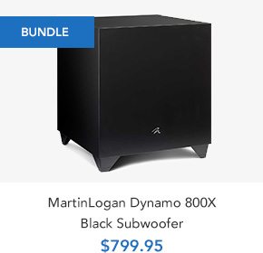 Shop MartinLogan Dynamo 800X Black Subwoofer