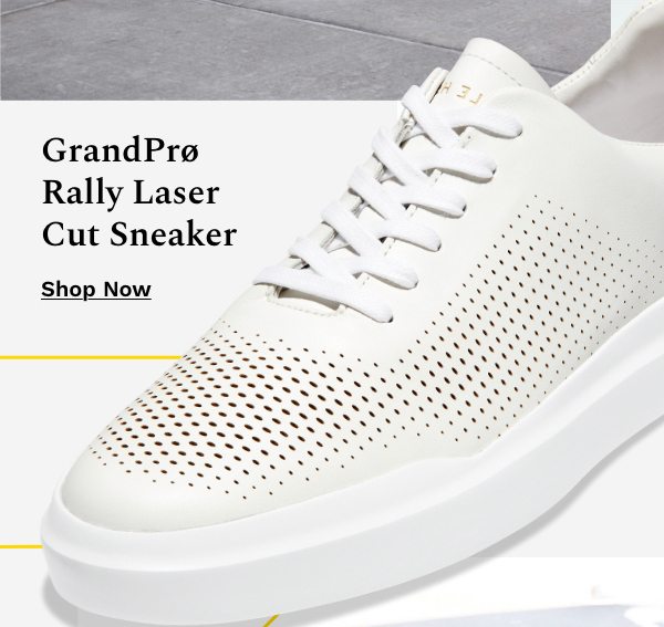 Mens GrandPrø Rally Laser Cut Sneaker