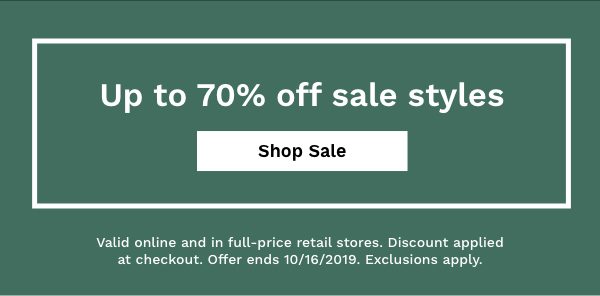 Shop Sale | Up To 70% Off Sale Styles