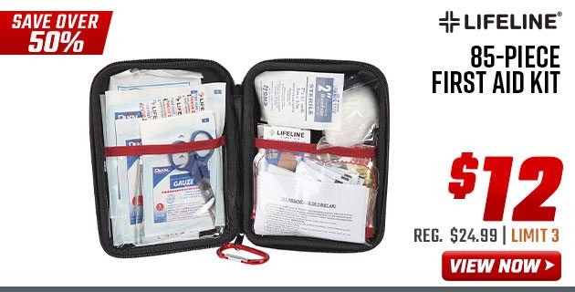 Lifeline 85-Piece First Aid Kit