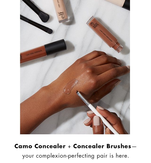 Camo Concealer + Concealer Brushes your complexion-perfecting pair is here.