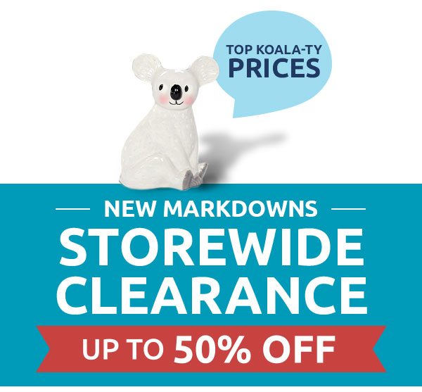 New Markdowns Storewide Clearance - Up to 50% Off 