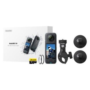 Insta360 X4 Action Camera Motorcycle Bundle With SD Card