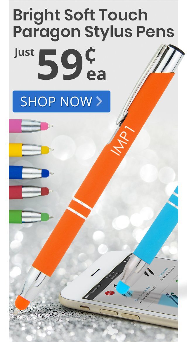 Bright Soft Touch Paragon Stylus Pens for only 59¢ each!