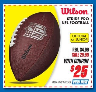 Wilson Stride Pro NFL Official or Junior Size Football