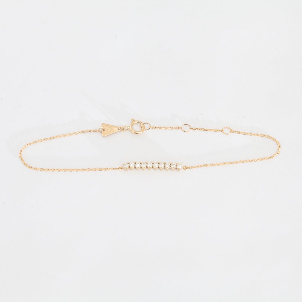 Diamond Rounds Chain Bracelet