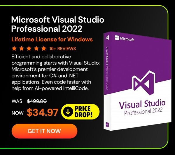 Microsoft Visual Studio Professional 2022 for Windows