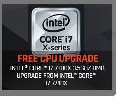 Free Intel Core i7-7800X CPU Upgrade from Intel Core i7-7740X