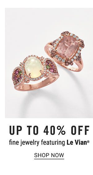 Up to 40% off fine jewelry featuring Le Vian. Shop Now.