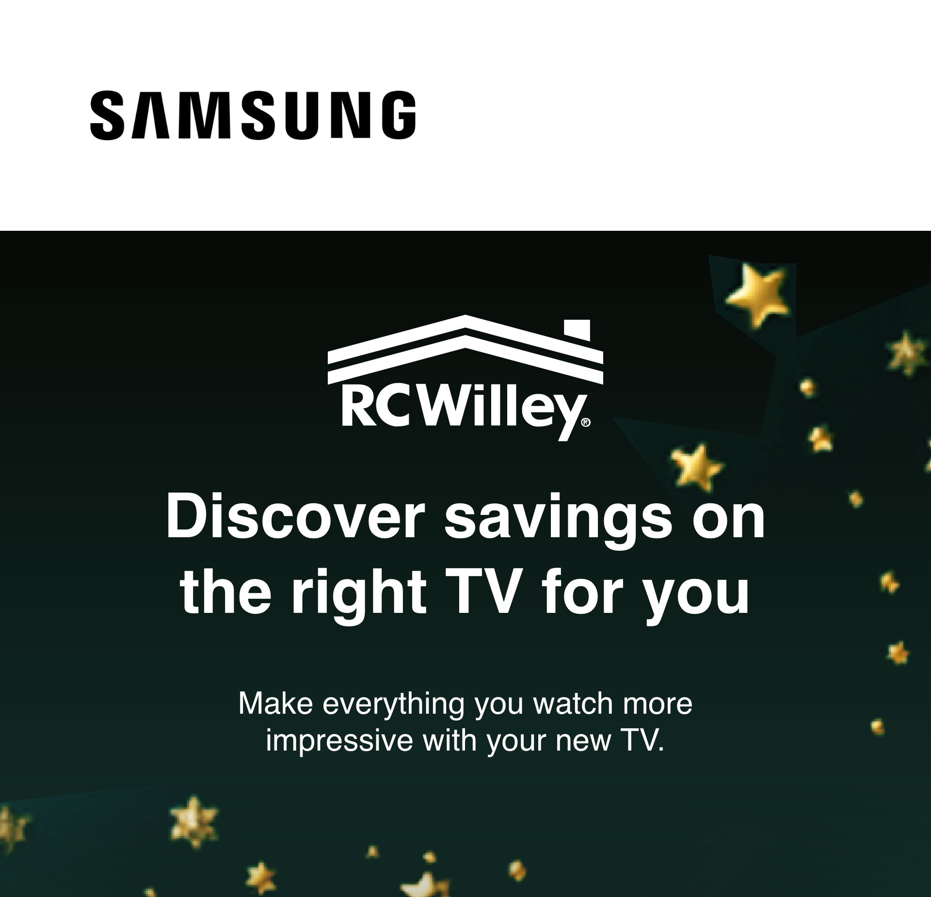 Samsung TV Offer Header