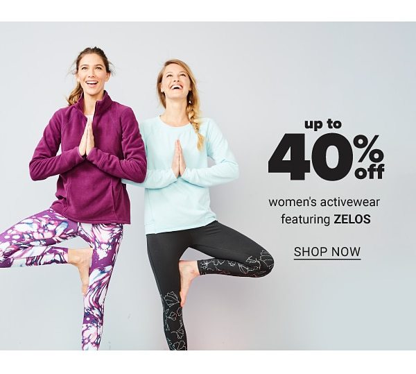 Up to 40% off Women's Activewear featuring ZELOS - Shop Now