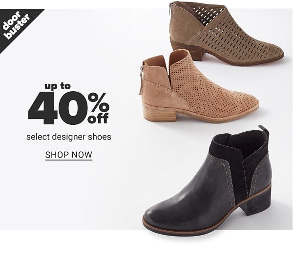 Up to 40% Off Select Designer Shoes - Shop Now